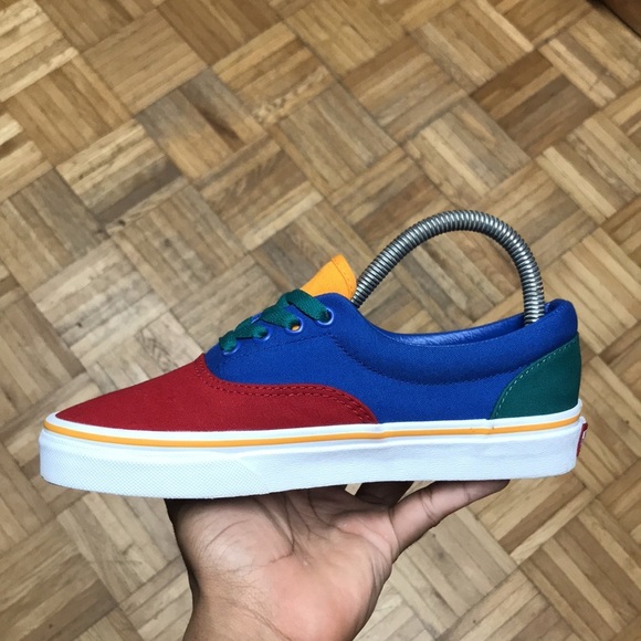 Vans Authentic Primary Color Block Red/Blue/Green/Yellow - Picture 7 of 14